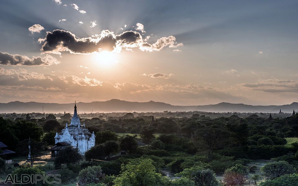 Sunset over Bagan