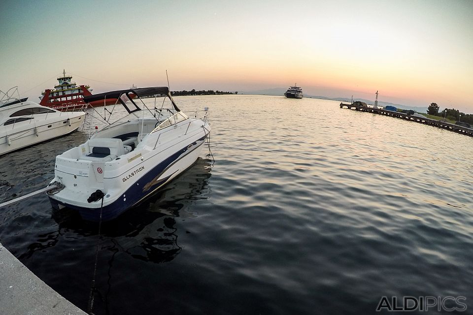 Sunset on the dock