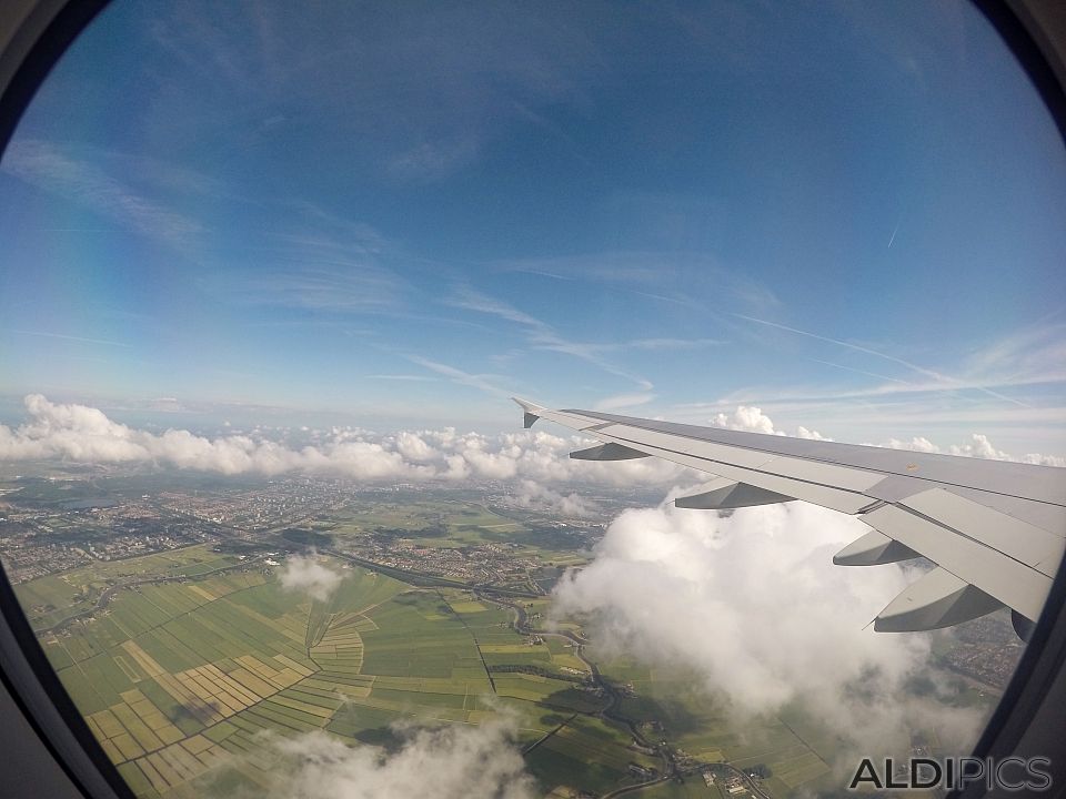 Flight over Amsterdam