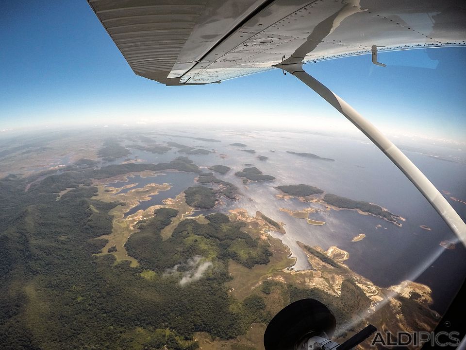 Flight over Venezuela