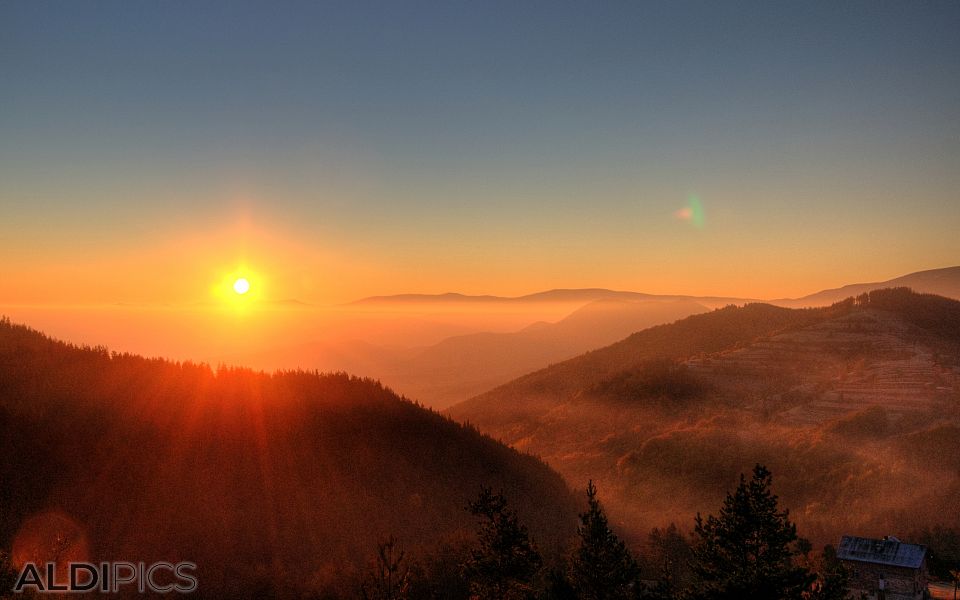 Autumn morning over Western Rhodope