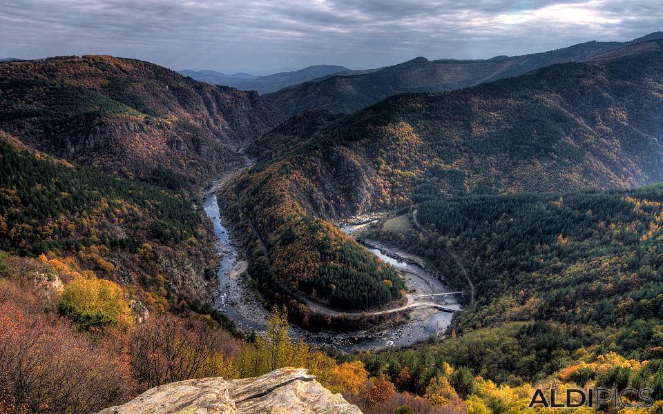 Meanders of the Arda River near Ardino