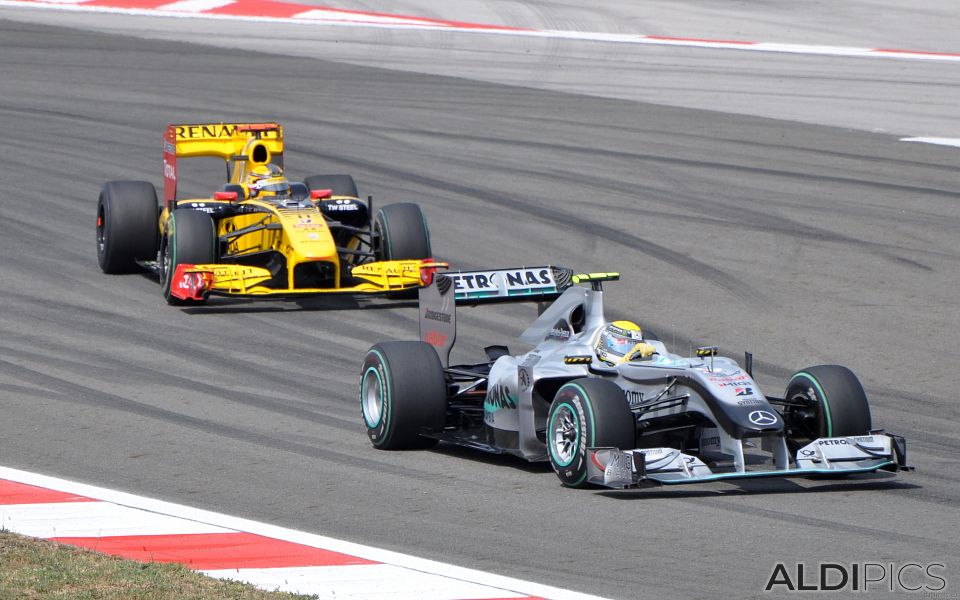 Nico Rosberg and Robert Kubica