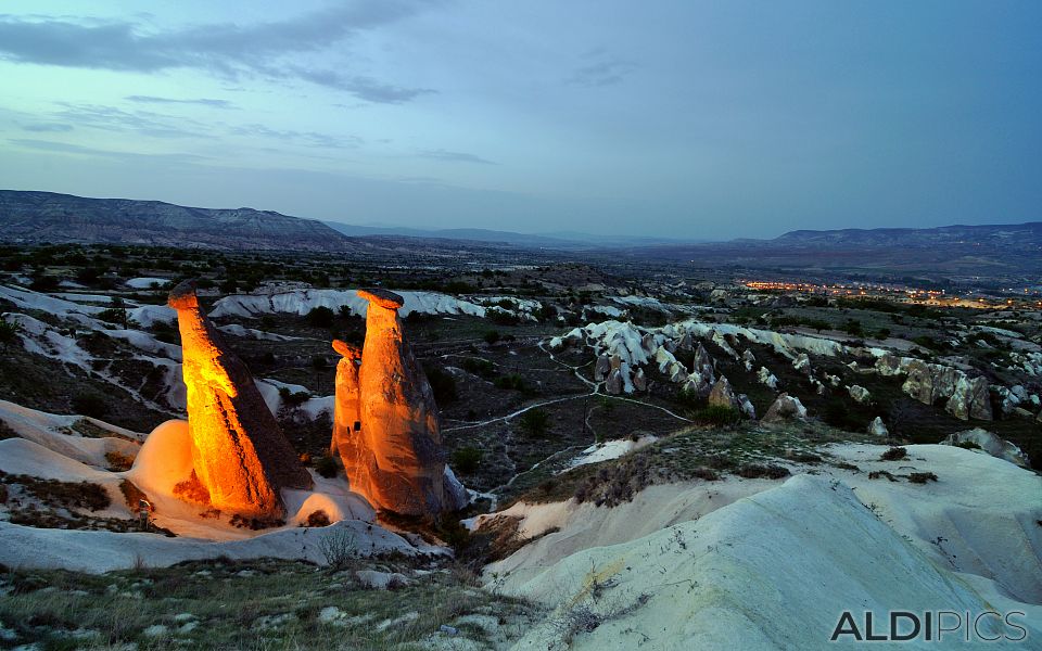 Three beauties of Cappadocia