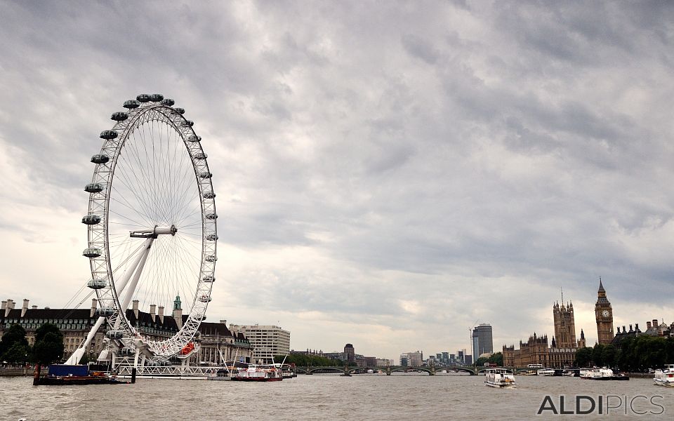 By boat on the River Thames