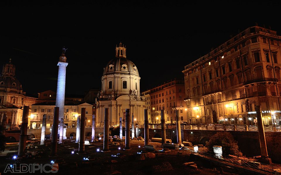 Rome at night