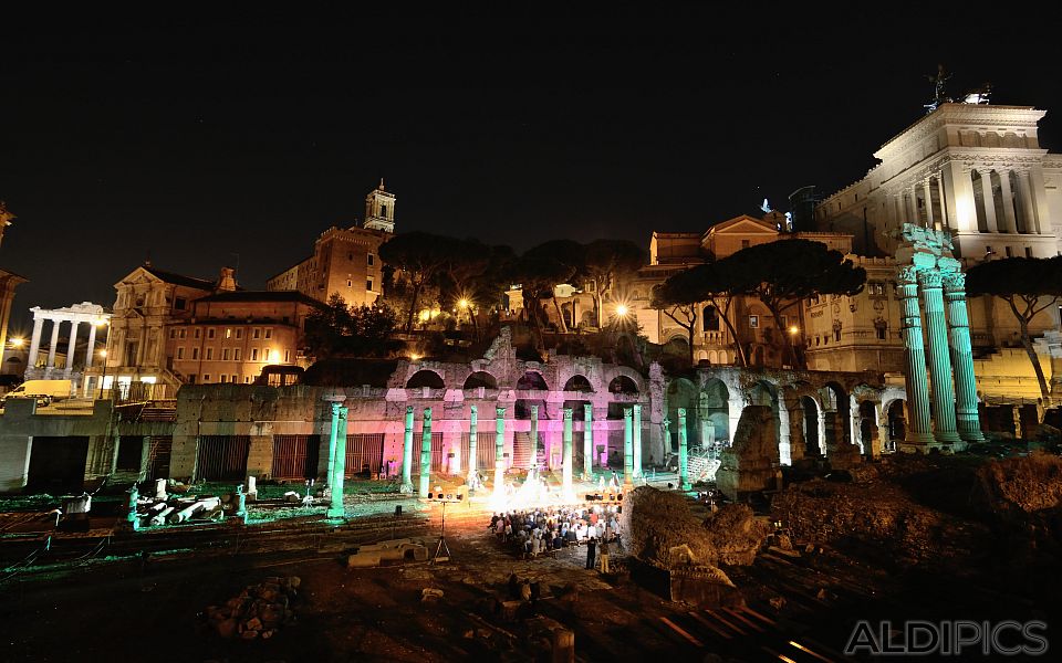 Rome at night