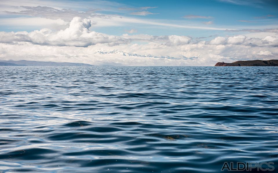 By boat across Lake Titicaca