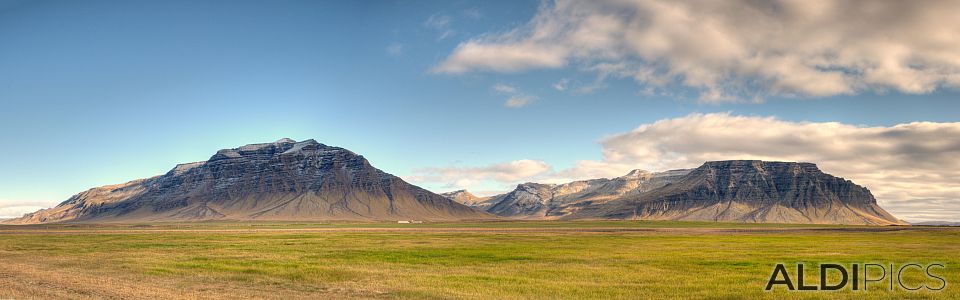 Mountains in West Iceland