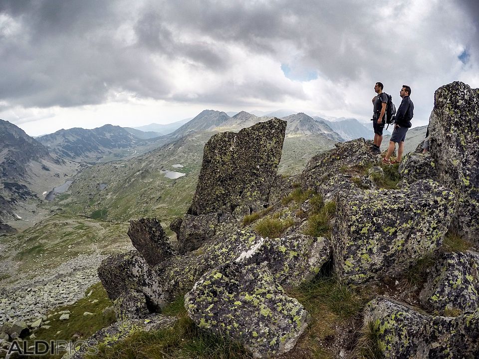 Peaks above the Tevno lake