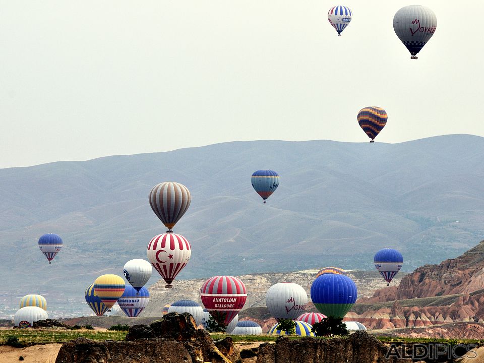 Cappadocia: balloons, balloons...