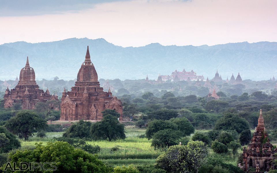 Sunset over Bagan