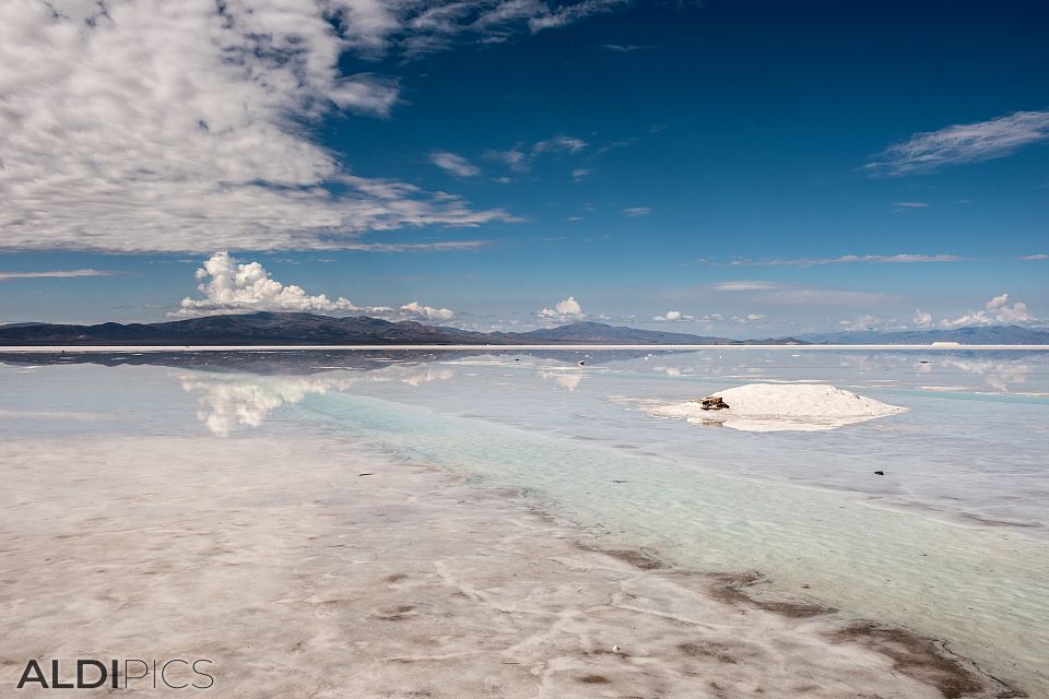 Salt Lake in the Andes
