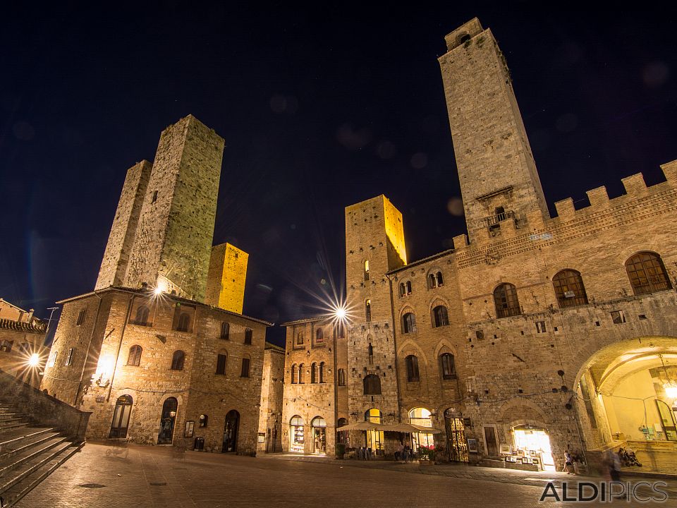 Night at San Gimignano