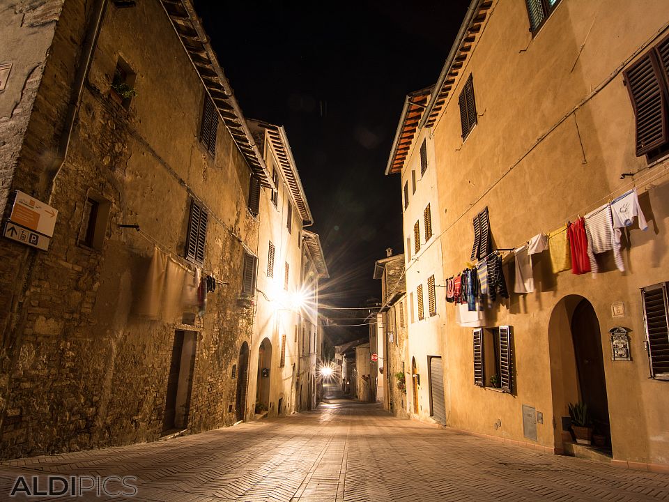 Night at San Gimignano