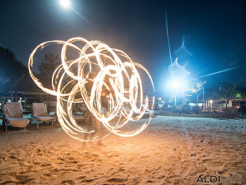 On the beach