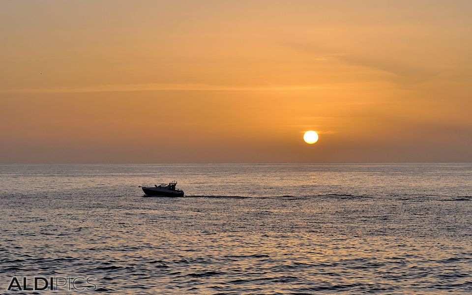 Sunset on the coast of Agaete