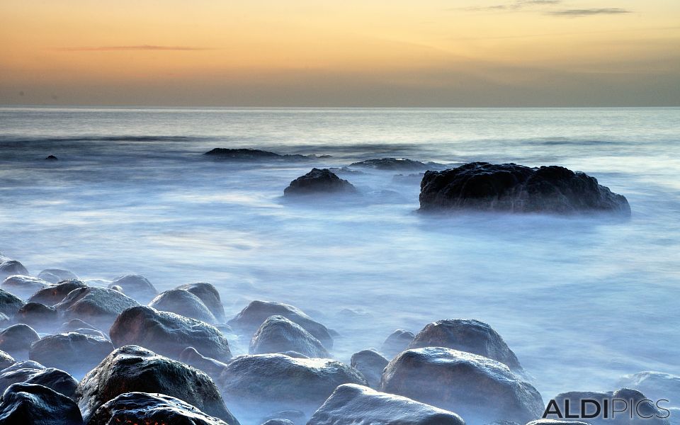 Sunset on the coast of Agaete