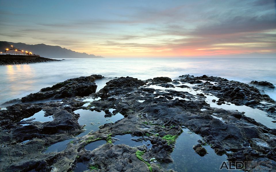 Sunset on the coast of Agaete