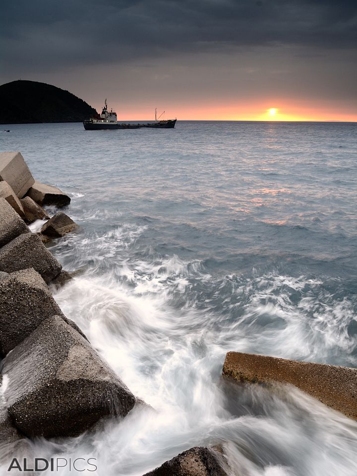 Bay on the island of Lipari