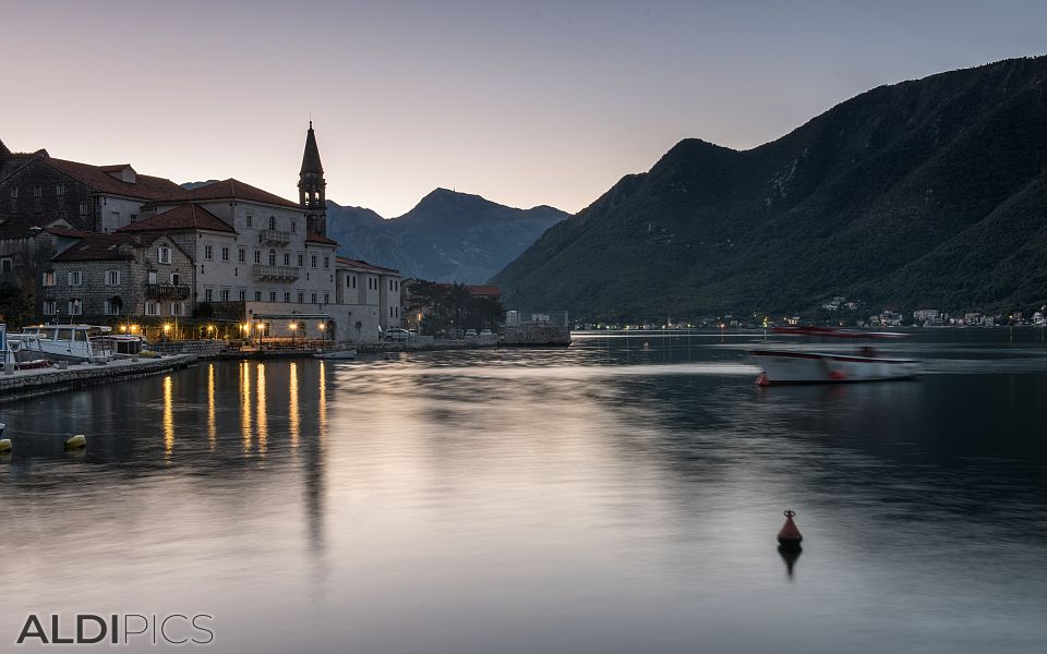 Morning lights at Perast