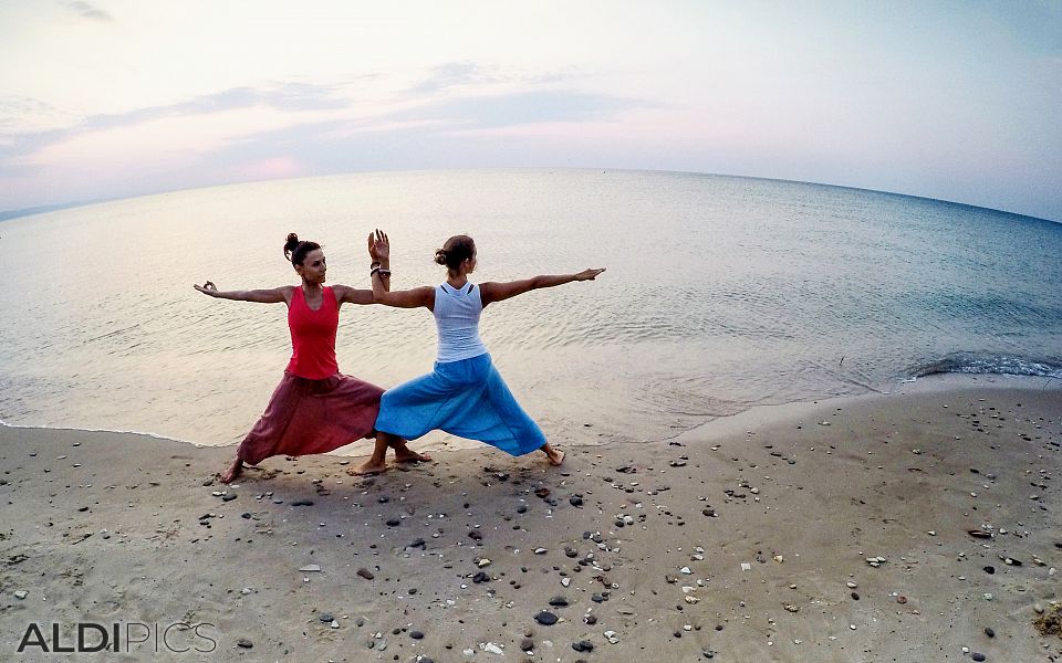 Yoga on the beach