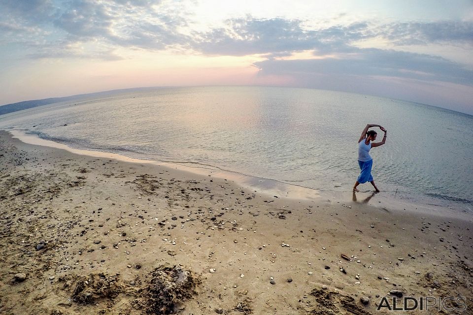 Yoga on the beach