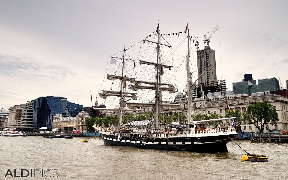 By boat on the River Thames