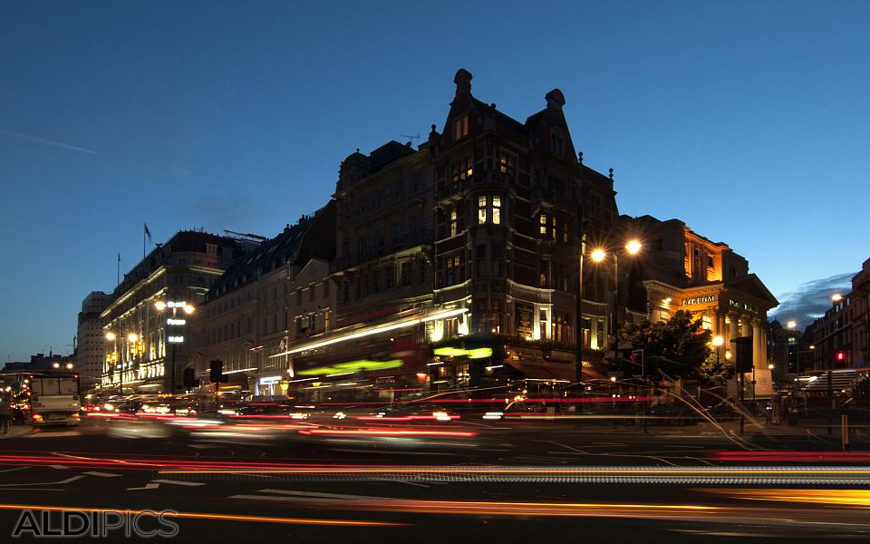 London at night