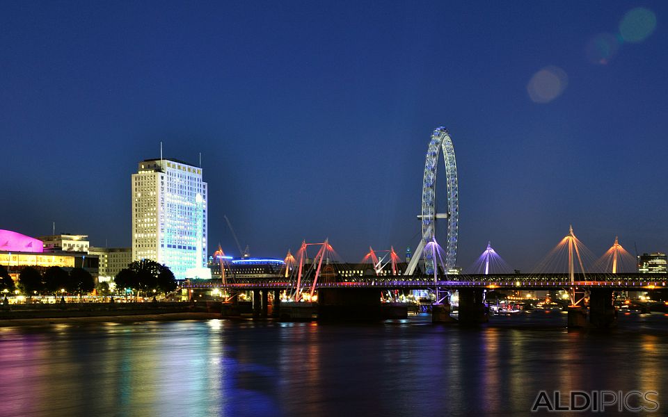 London at night