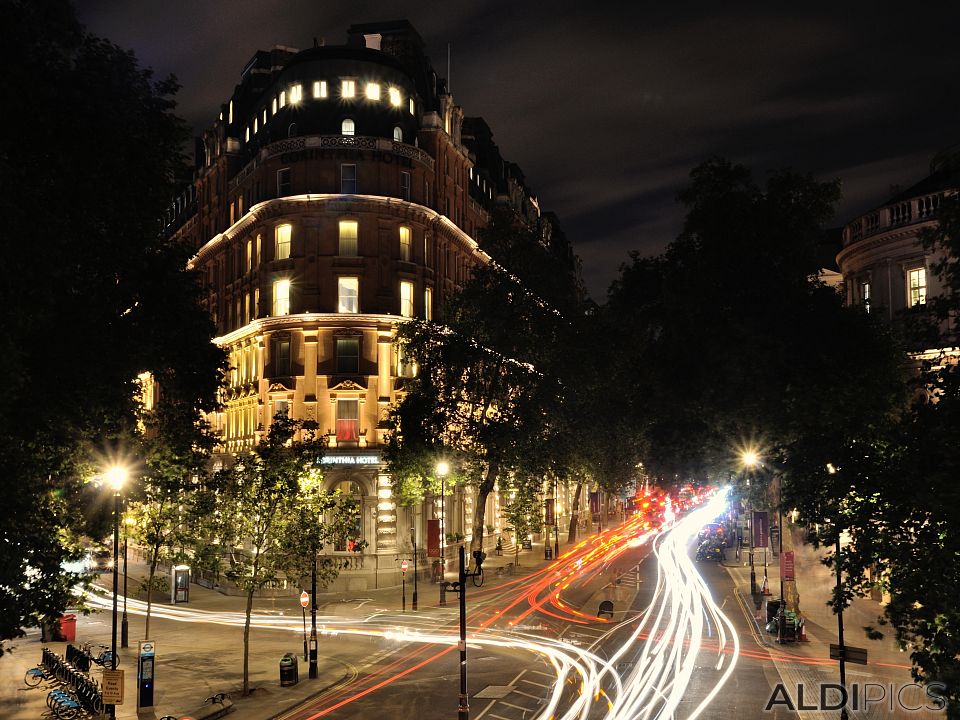 London at night