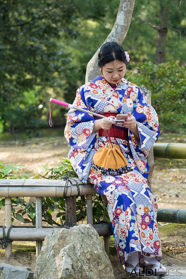 Japanese woman in a kimono