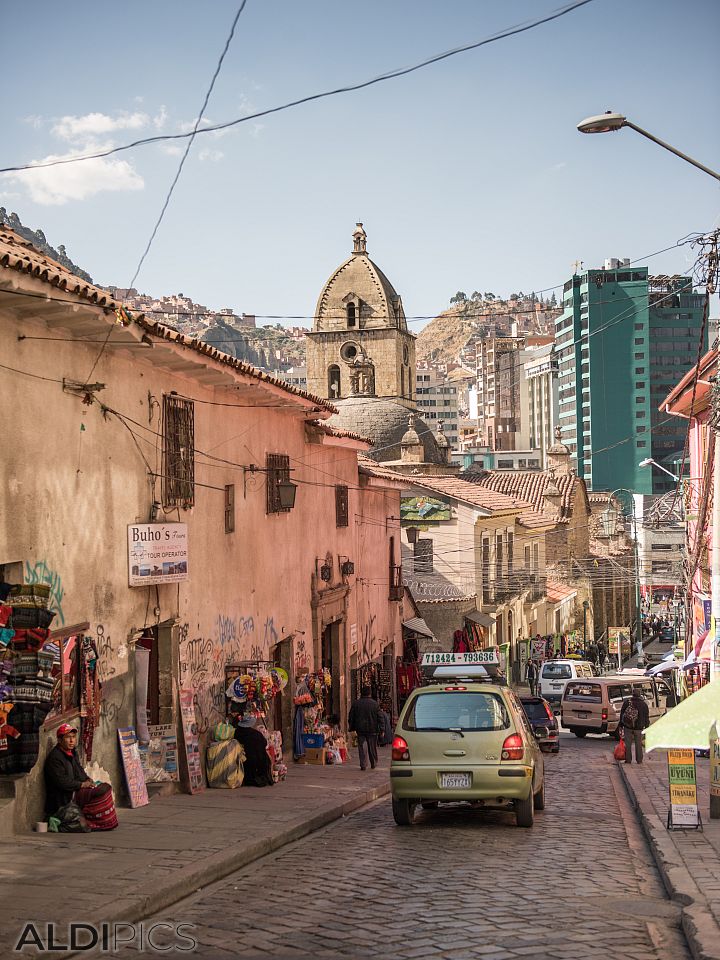 The streets of La Paz