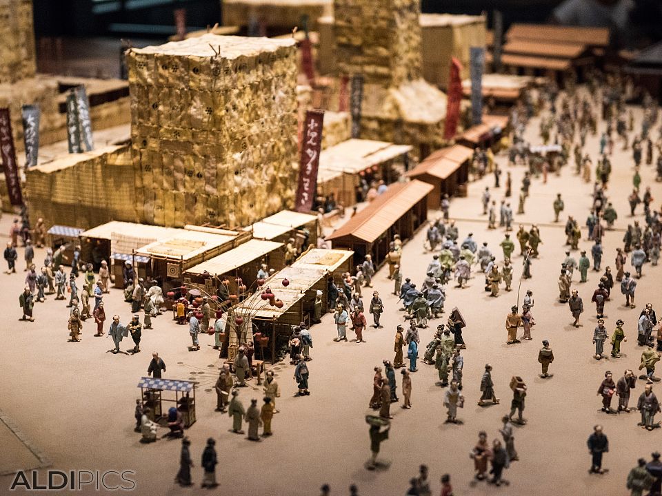 Model of old Tokyo