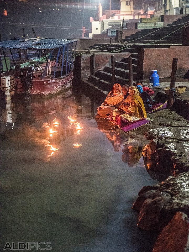 On the shore of the Ganges