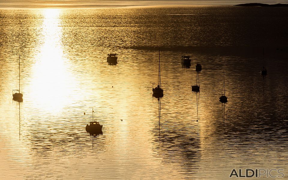 Sunrise over the dock