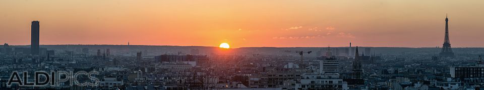 Sunset over Paris