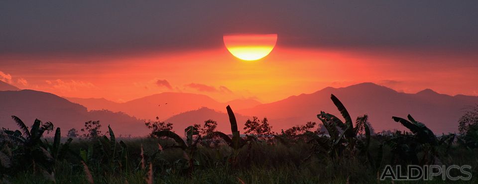 Sunset near Manila