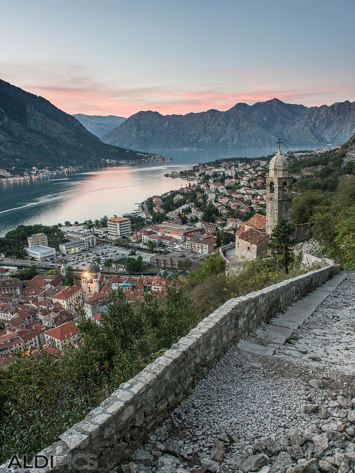 Sunset over Kotor