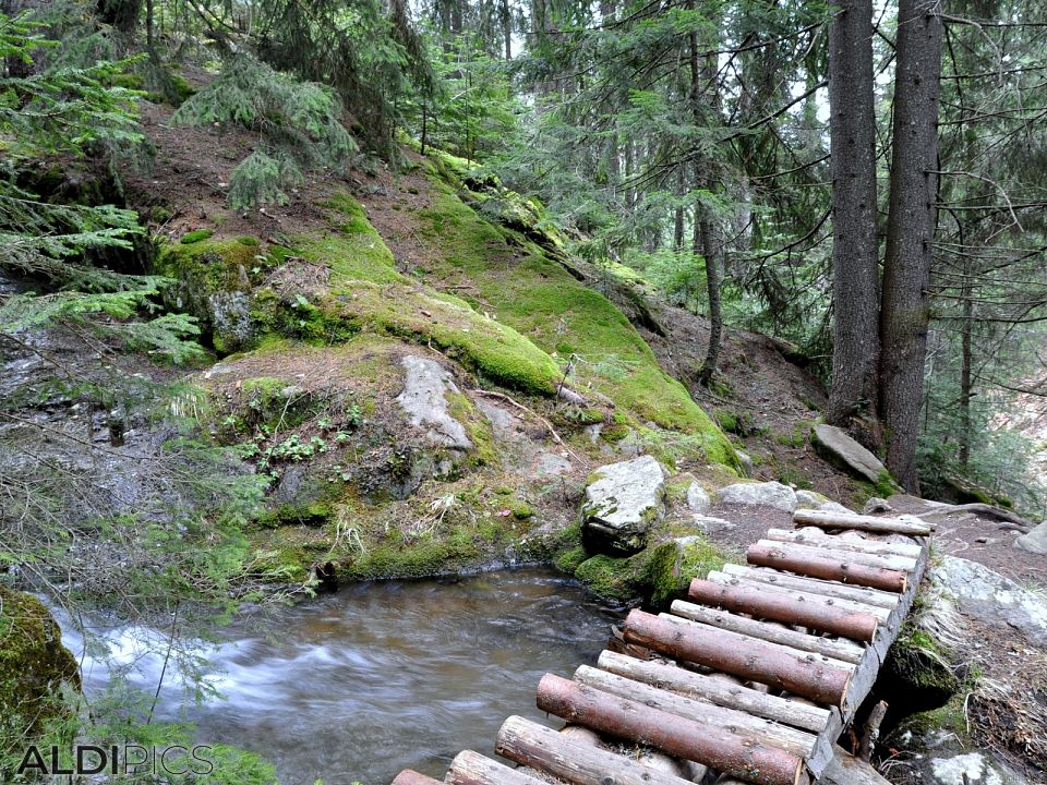 Canyon of waterfalls near Smolyan