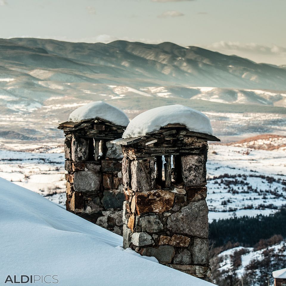 Old houses of the Jrebichko village