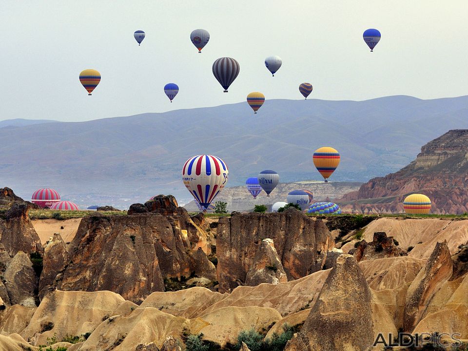 Cappadocia: balloons, balloons...