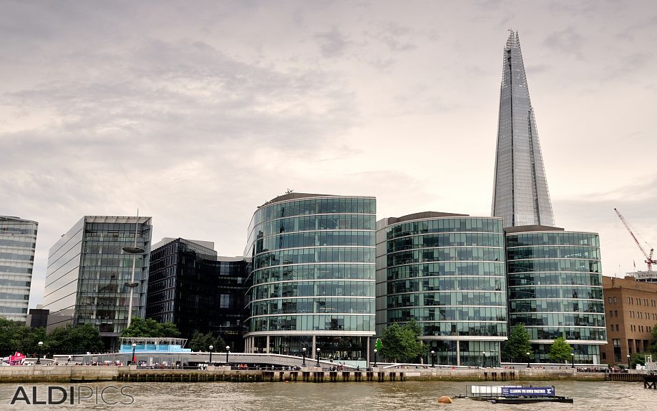 By boat on the River Thames