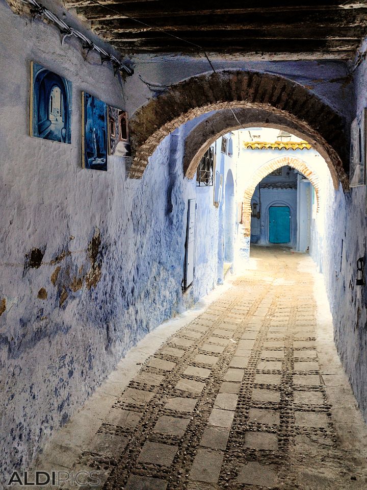 Somewhere in the medina of Chefchaouen