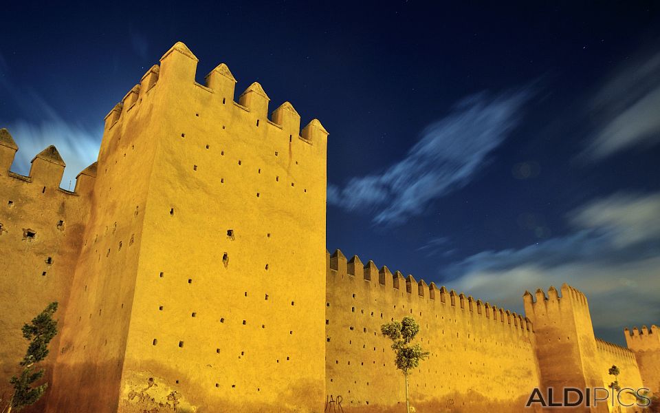 The wall of the medina of Rabat