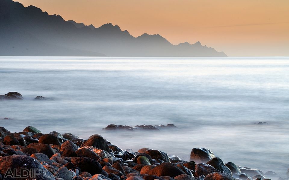 Sunset on the coast of Agaete