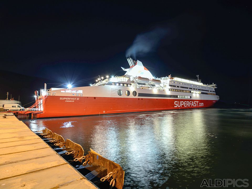 Ferry at port of Igoumenitsa