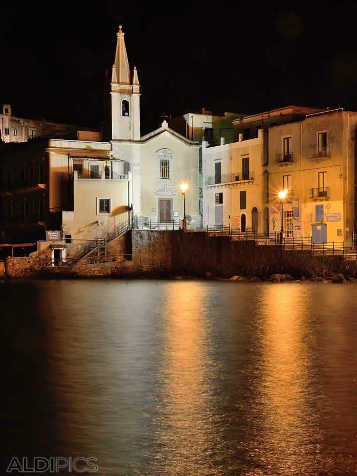 Port on the island of Lipari