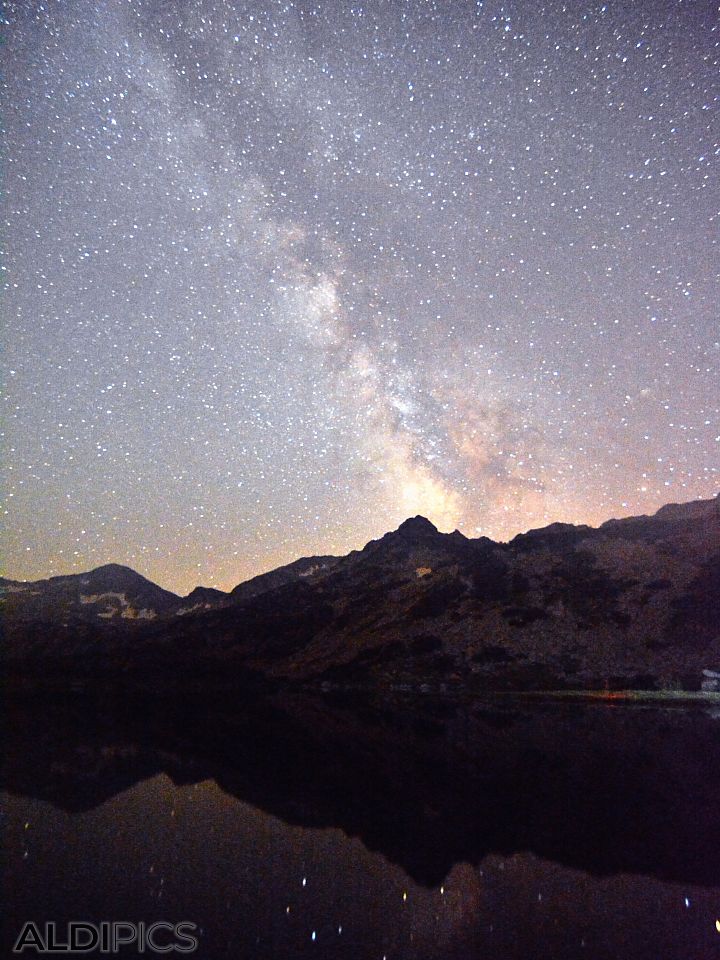 Milky Way over Muratovo Lake