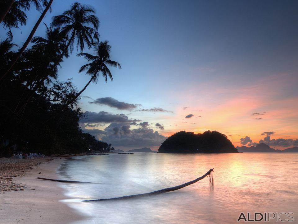 Sunset near El Nido